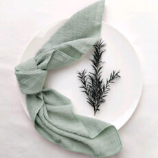serviette de table vert sauge